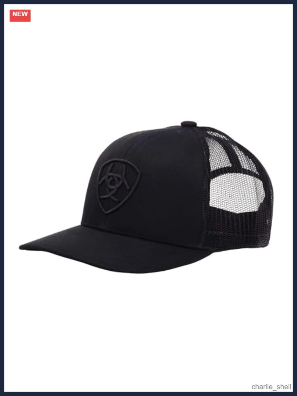 ARIAT Shield Logo Snap-Back Baseball Cap Adjustable Western